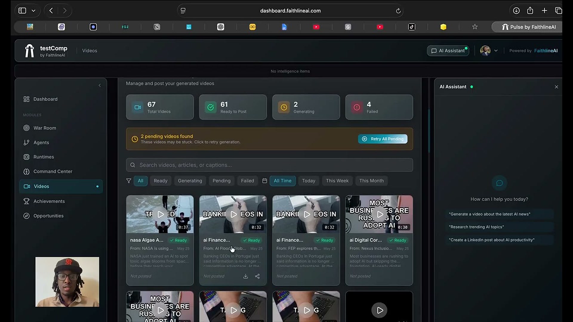 Pulse generating social media content